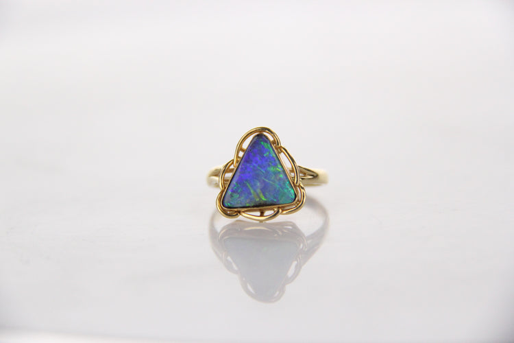 Boulder Opal Ring