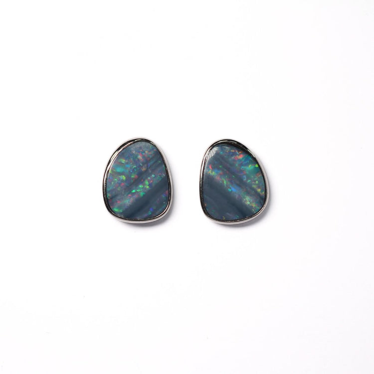 Doublet Opal Earrings 