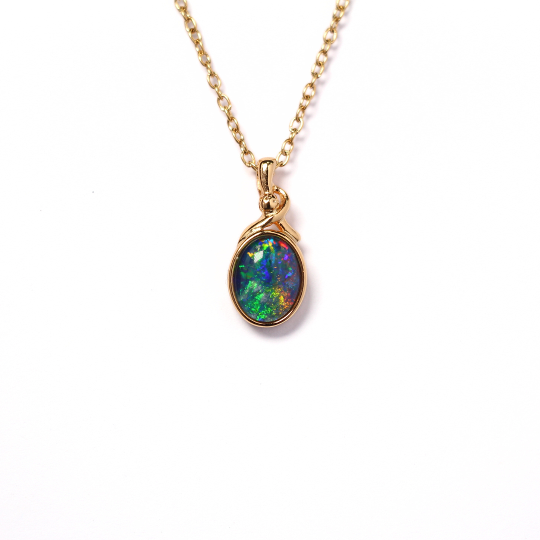 Triplet Opal Oval Pendant