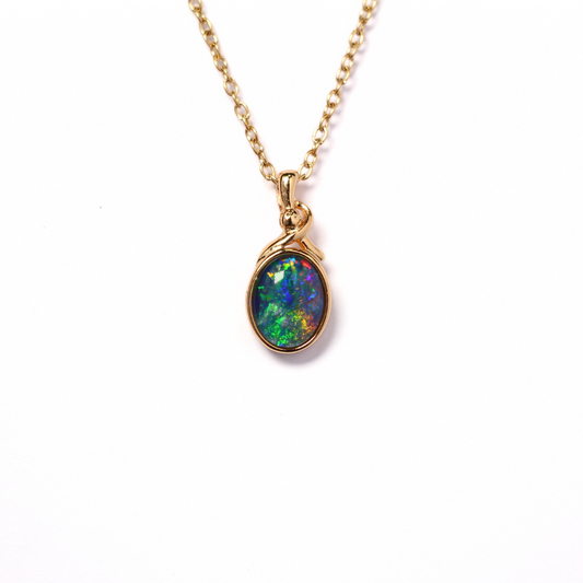 Triplet Opal Oval Pendant