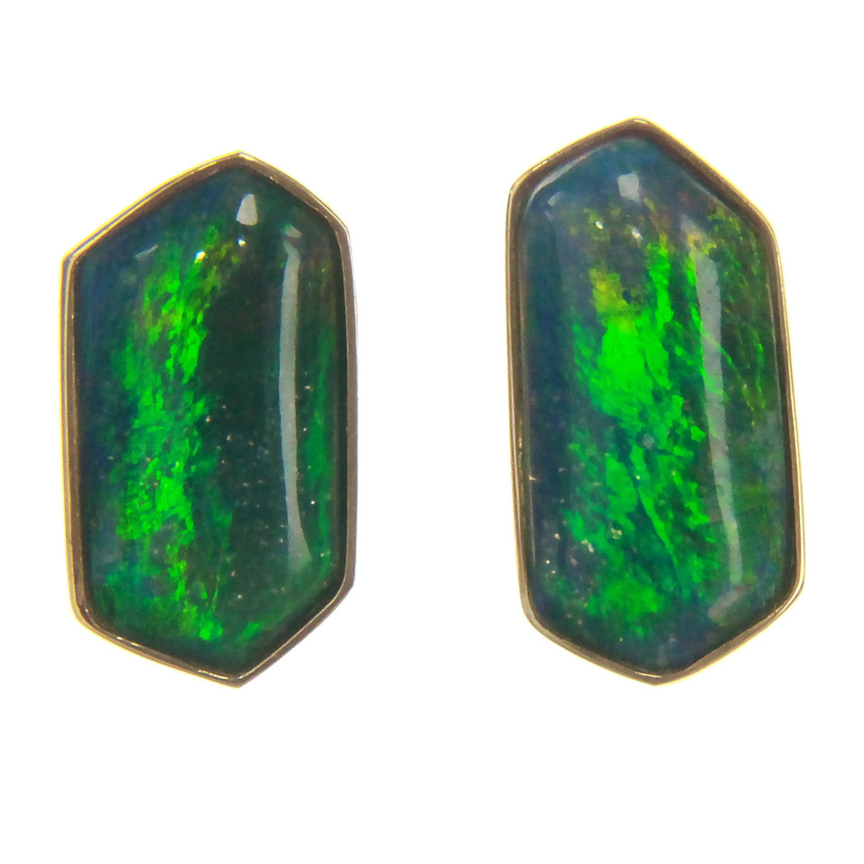 Green opal store earrings