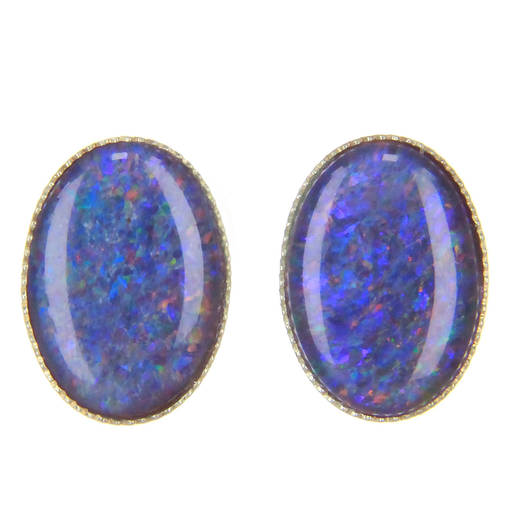 Purple deals opal earrings